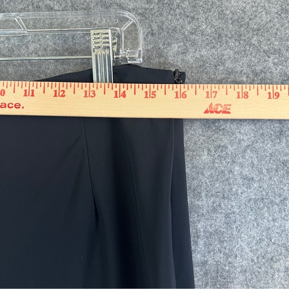 ELEMENTE CLEMENTE Side Zip Flat Front Pants Polyester Spandex Black Size 2 US 8 - Picture 6 of 12